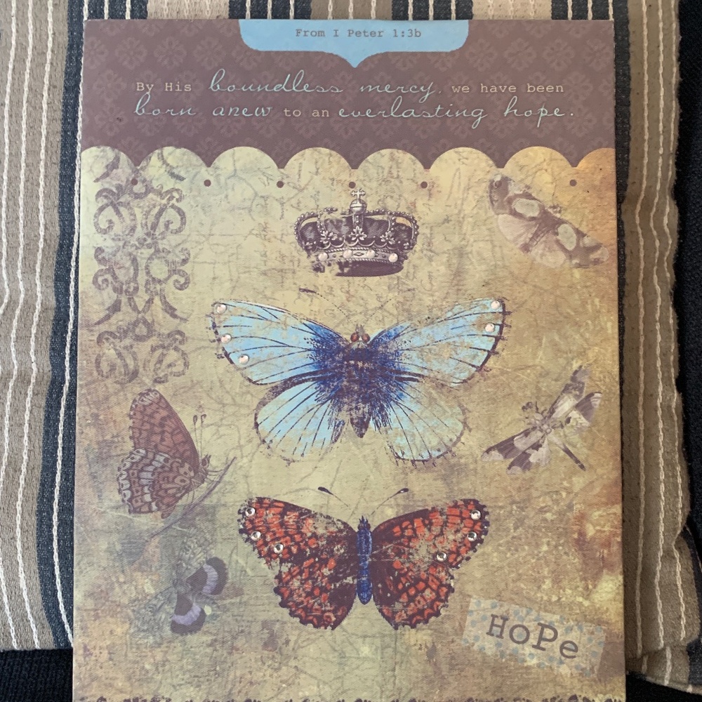 Scripture Art with Butterflies